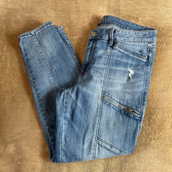 White House Black Market Jeans Whbm The Skimmer Blue Jeans Sz 4